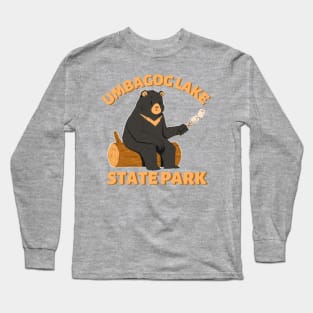 Umbagog Lake State Park Camping Bear Long Sleeve T-Shirt